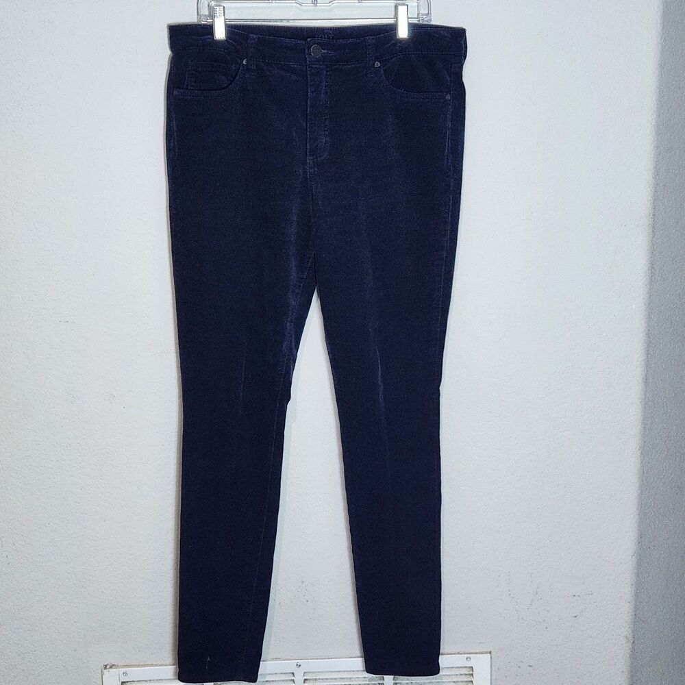 KUT‎ From The Kloth Fab Ab Toothpick Skinny Corduroy Pants Women 12 Blue